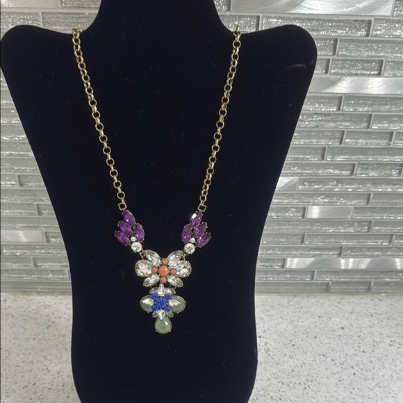 Logo by Lori Goldstein Elegant Gold and Multicolor Gemstone Necklace